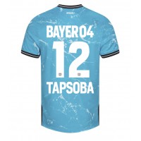 Dres Bayer Leverkusen Edmond Tapsoba #12 Tretina 2023-24 Krátky Rukáv